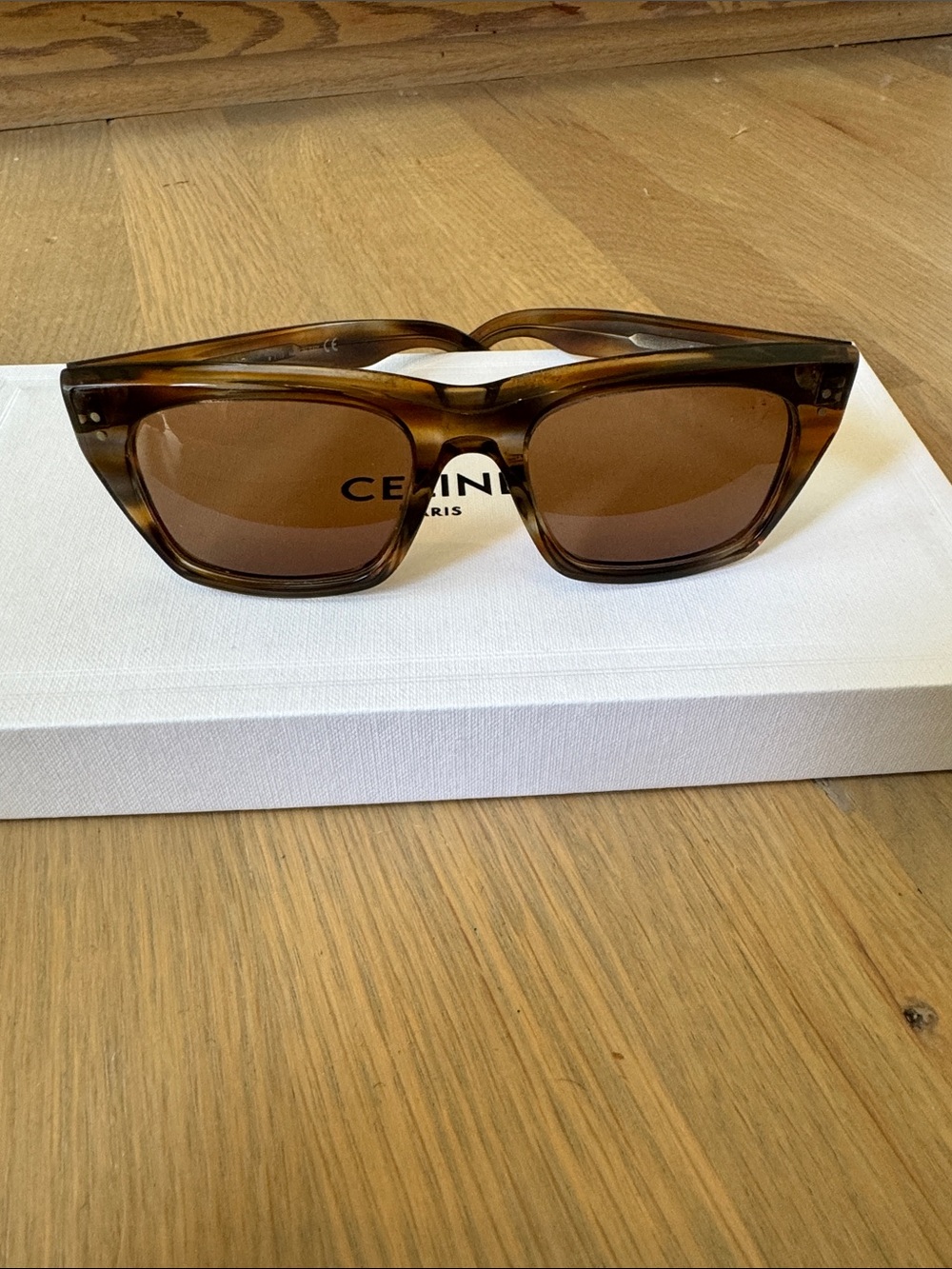 Celine Brown Tortoiseshell Sunglasses with Brown Lenses